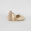 Castaner Ivory Linen Wedge Espadrille