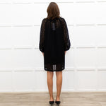 Club Monaco Black Lace Short Dress With Slip