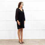 Club Monaco Black Lace Short Dress With Slip