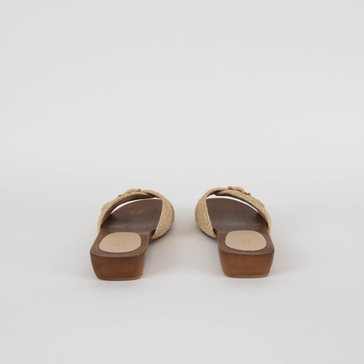 Gabriela Hearst Clover Sandal in Cream Leather Jute