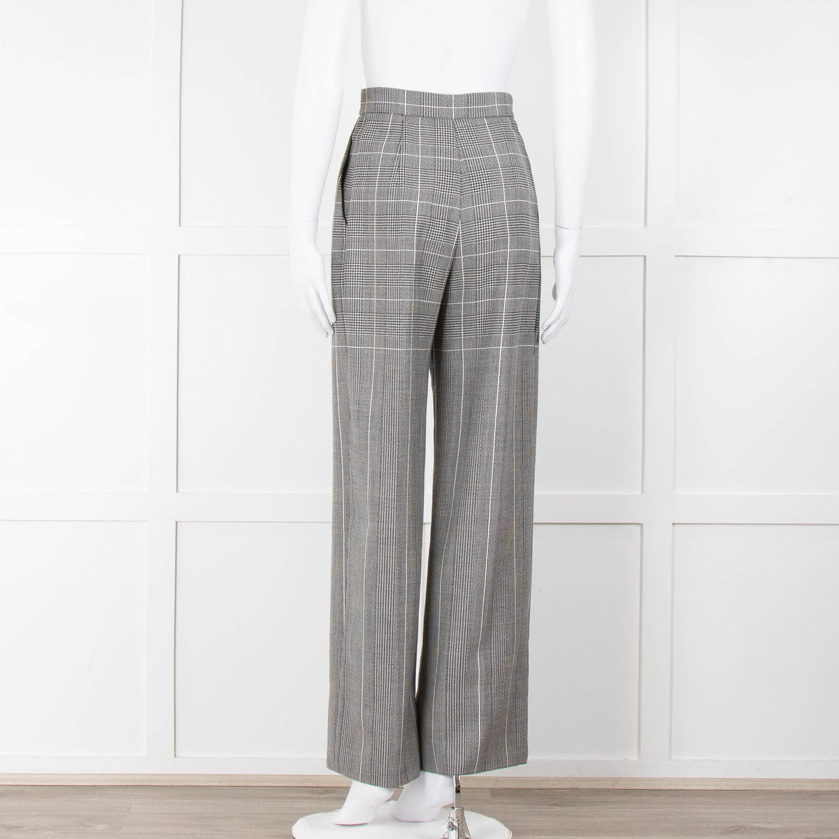 Alberta Ferretti Prince of Wales Check Wide Leg Trousers