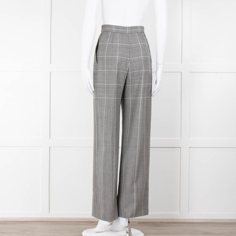 Alberta Ferretti Prince of Wales Check Wide Leg Trousers