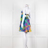 Tibi Multi Coloured Tie Back Camisole Dress