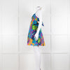 Tibi Multi Coloured Tie Back Camisole Dress
