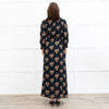 Wyse Black Lisette Floral Belted Shirt Dress