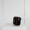 Saint Laurent Velour Matelasse Monogram Lou Velvet Belt Bag