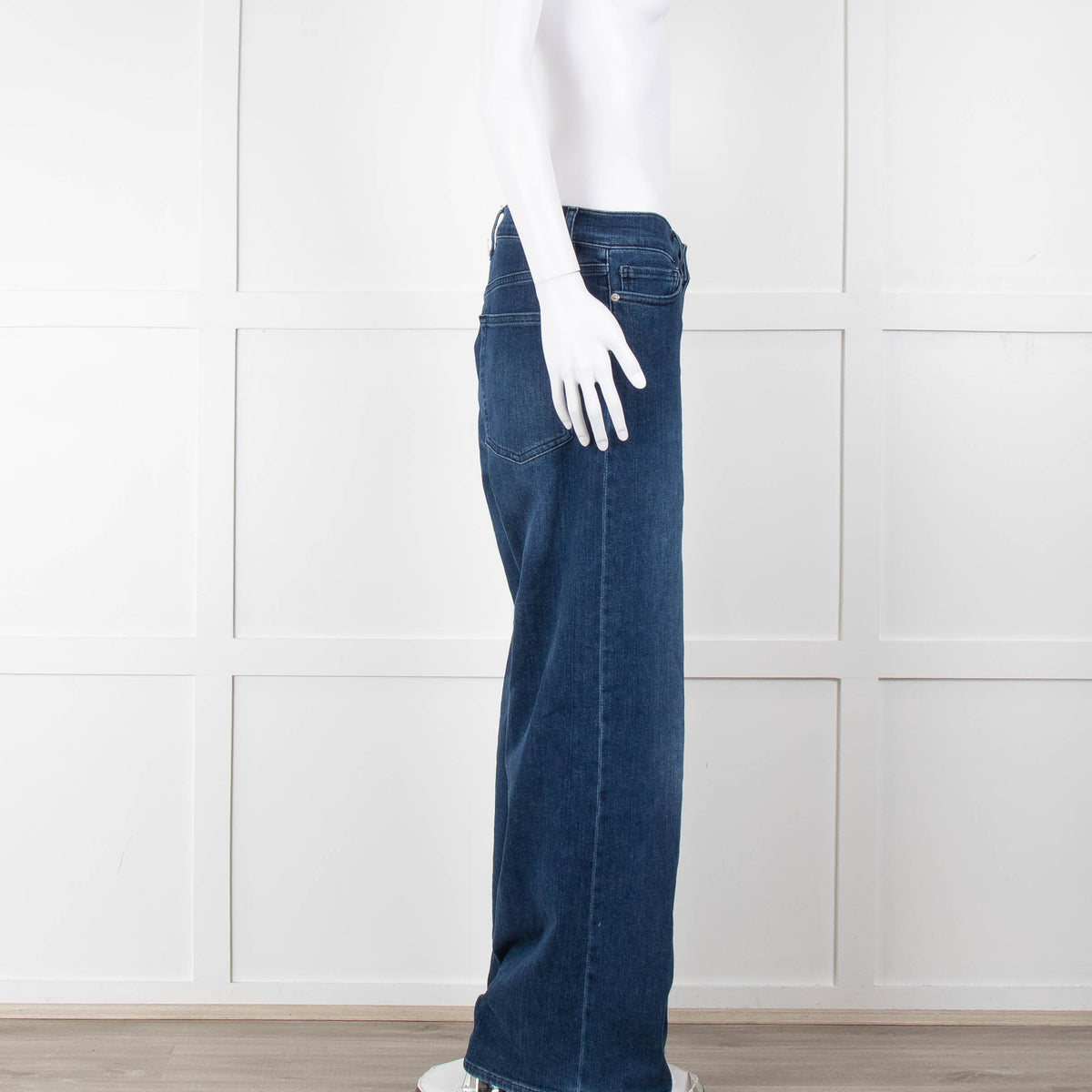 Frame Dark Denim Le Slim Palazzo Jeans