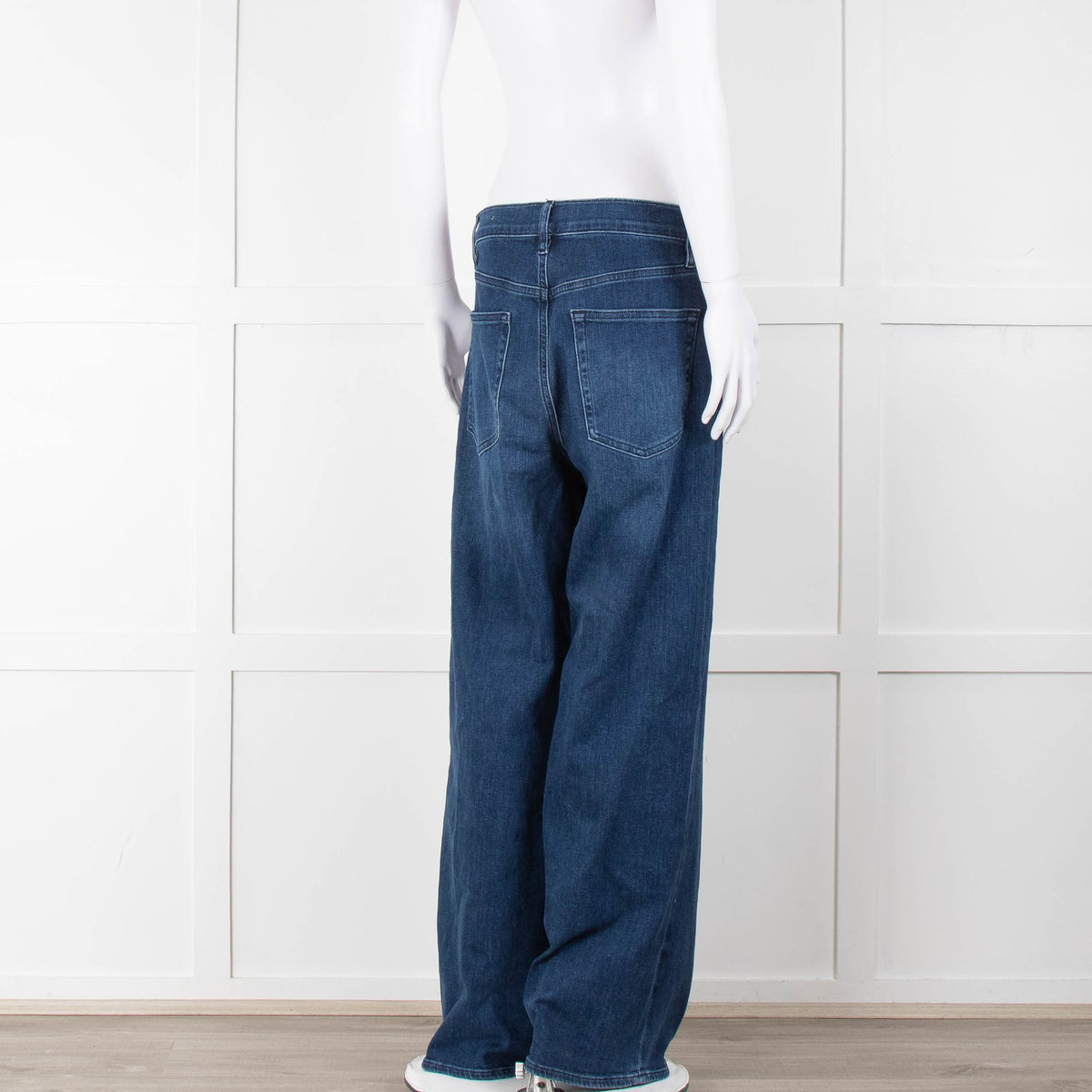 Frame Dark Denim Le Slim Palazzo Jeans