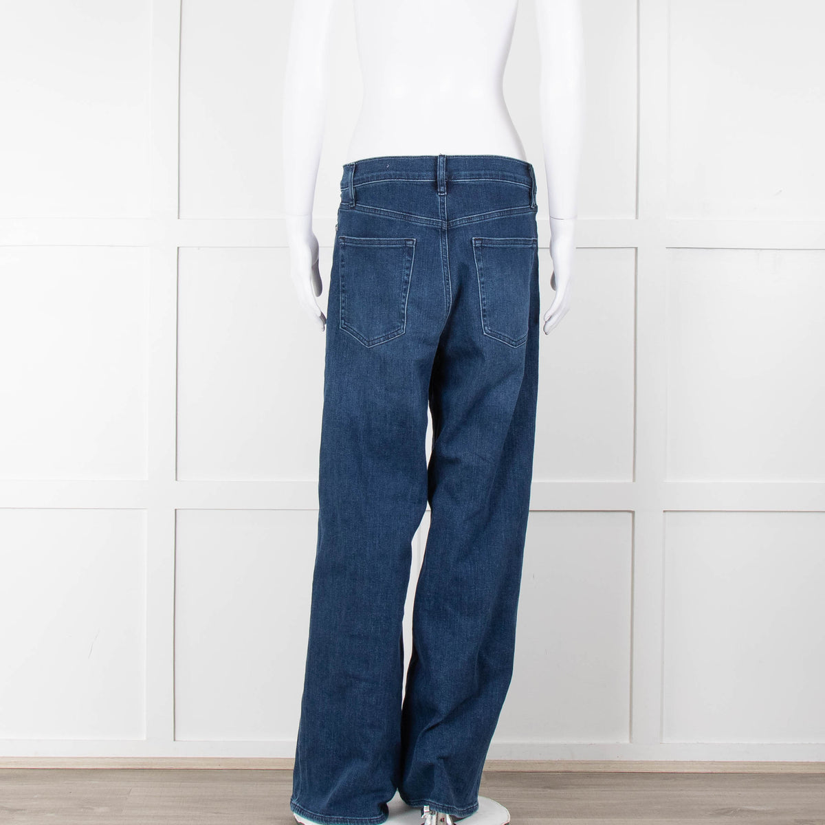 Frame Dark Denim Le Slim Palazzo Jeans