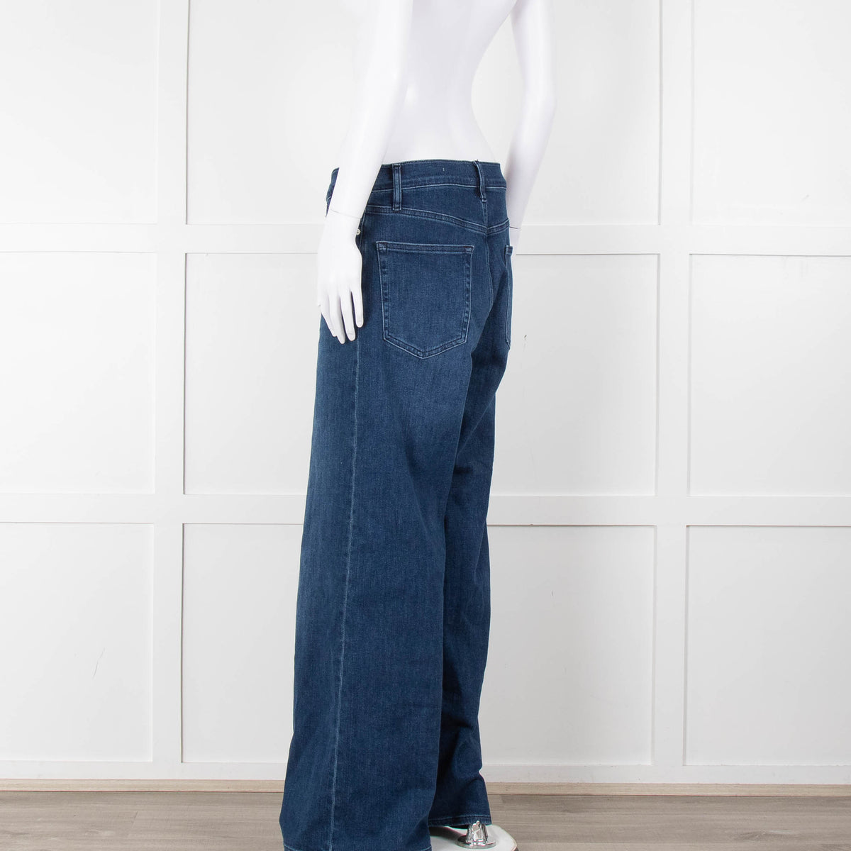 Frame Dark Denim Le Slim Palazzo Jeans