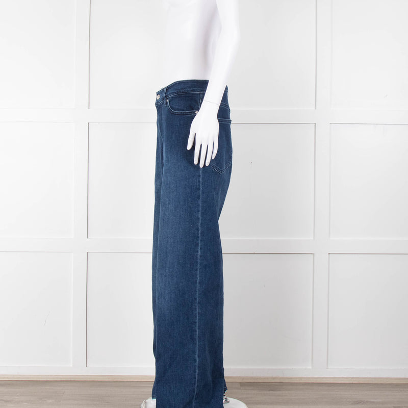 Frame Dark Denim Le Slim Palazzo Jeans