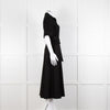 Me + Em Black Belted Midi Shirt Dress