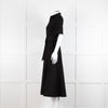 Me + Em Black Belted Midi Shirt Dress