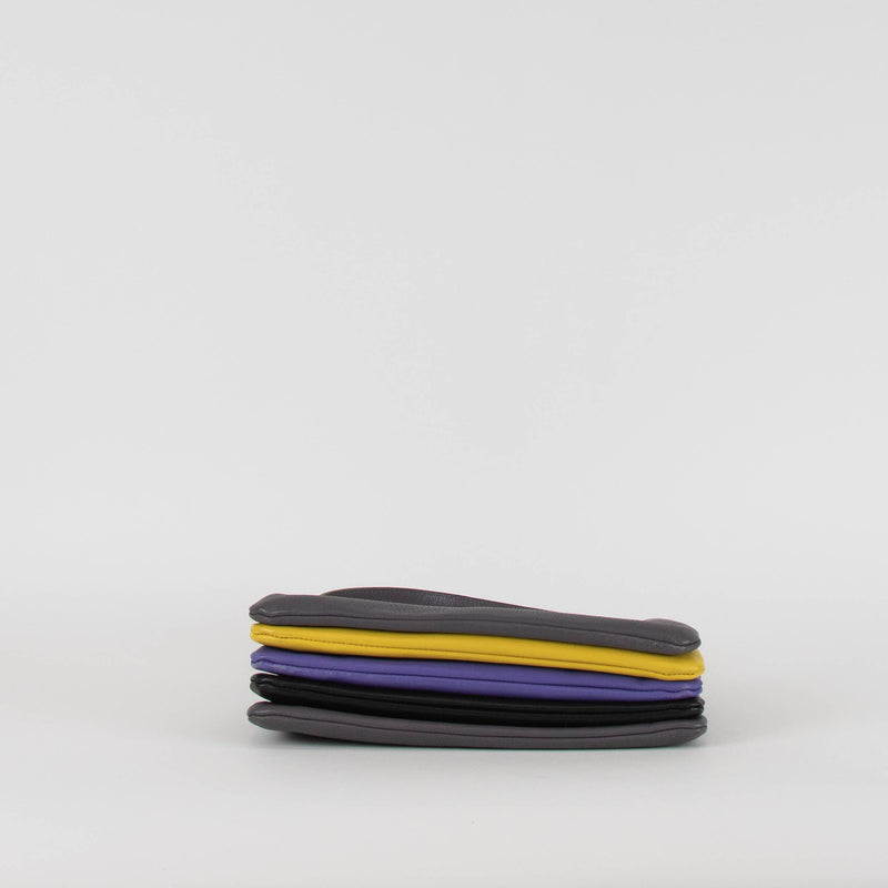 Paul Smith Grey Yellow Purple Soft Pochette Bag