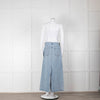 Agolde Pale Denim Midi Skirt with Split