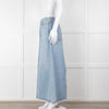 Agolde Pale Denim Midi Skirt with Split