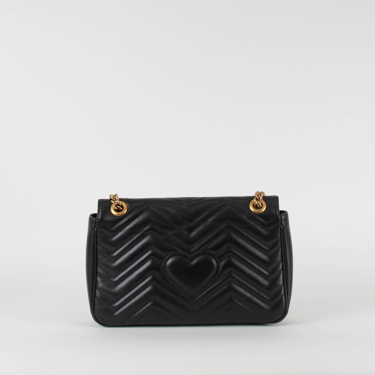 Gucci Black Marmont Large Leather Bag