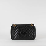 Gucci Black Marmont Large Leather Bag