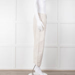 Transit Par Such Cream Twill Drop Crotch Trousers