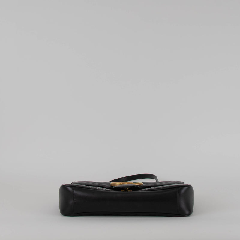 Gucci Black Marmont Large Leather Bag