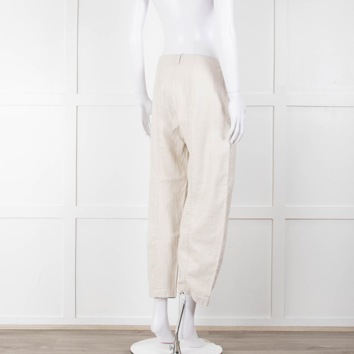 Transit Par Such Cream Twill Drop Crotch Trousers