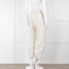 Transit Par Such Cream Twill Drop Crotch Trousers