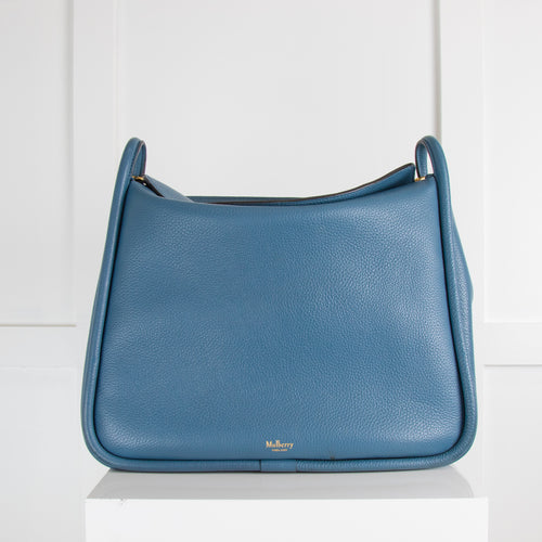 Mulberry Blue Leighton Leather Shoulder Bag