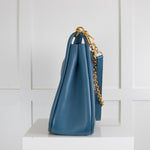 Mulberry Blue Leighton Leather Shoulder Bag