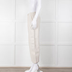 Transit Par Such Cream Twill Drop Crotch Trousers