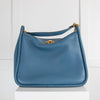 Mulberry Blue Leighton Leather Shoulder Bag