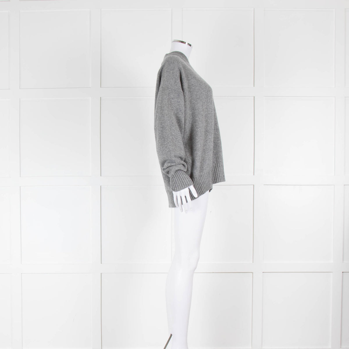 &DAUGHTER Innes Geelong Slouch Crewneck In Flannel Grey