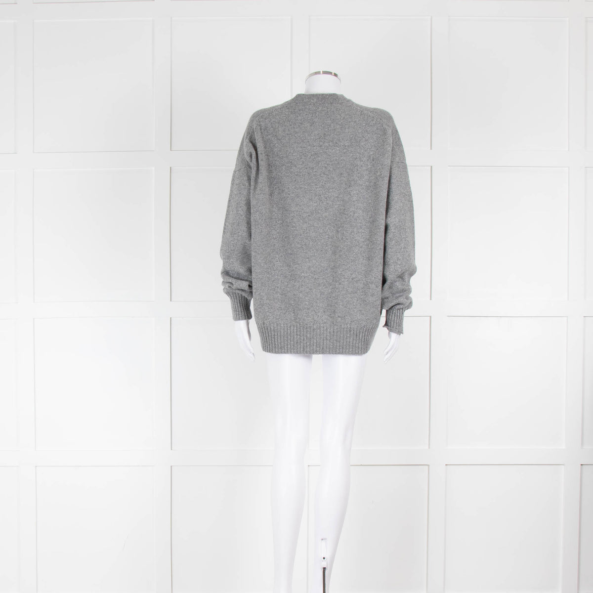 &DAUGHTER Innes Geelong Slouch Crewneck In Flannel Grey