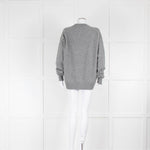 &DAUGHTER Innes Geelong Slouch Crewneck In Flannel Grey