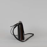 Proenza Schouler White Label Black Accordion Flap Bag