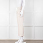 Weekend Maxmara Beige Soft Twill Cigarette Trousers