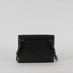 Proenza Schouler White Label Black Accordion Flap Bag