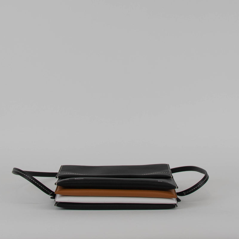 Proenza Schouler White Label Black Accordion Flap Bag