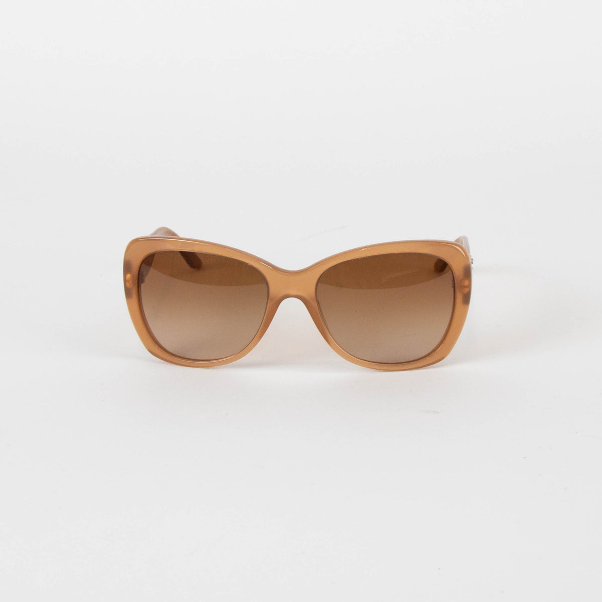 Versace Pale Brown Acetate Sunglasses