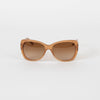 Versace Pale Brown Acetate Sunglasses
