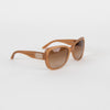 Versace Pale Brown Acetate Sunglasses