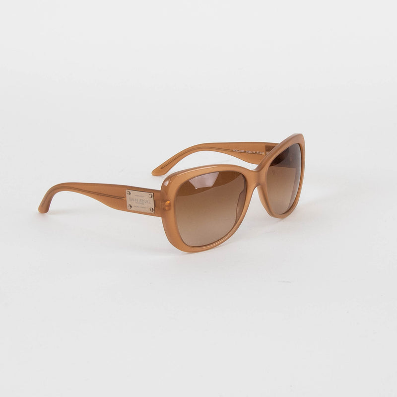 Versace Pale Brown Acetate Sunglasses
