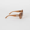 Versace Pale Brown Acetate Sunglasses