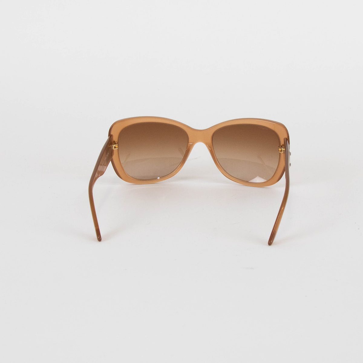 Versace Pale Brown Acetate Sunglasses