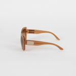 Versace Pale Brown Acetate Sunglasses