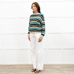 Bellerose Beige Striped Linen Top