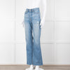 Grlfrnd Blue Denim Full Length Jeans with Raw Hems