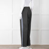 Clementine B Grey Stretch Wide Leg Trousers