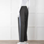 Clementine B Grey Stretch Wide Leg Trousers