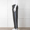 Clementine B Grey Stretch Wide Leg Trousers