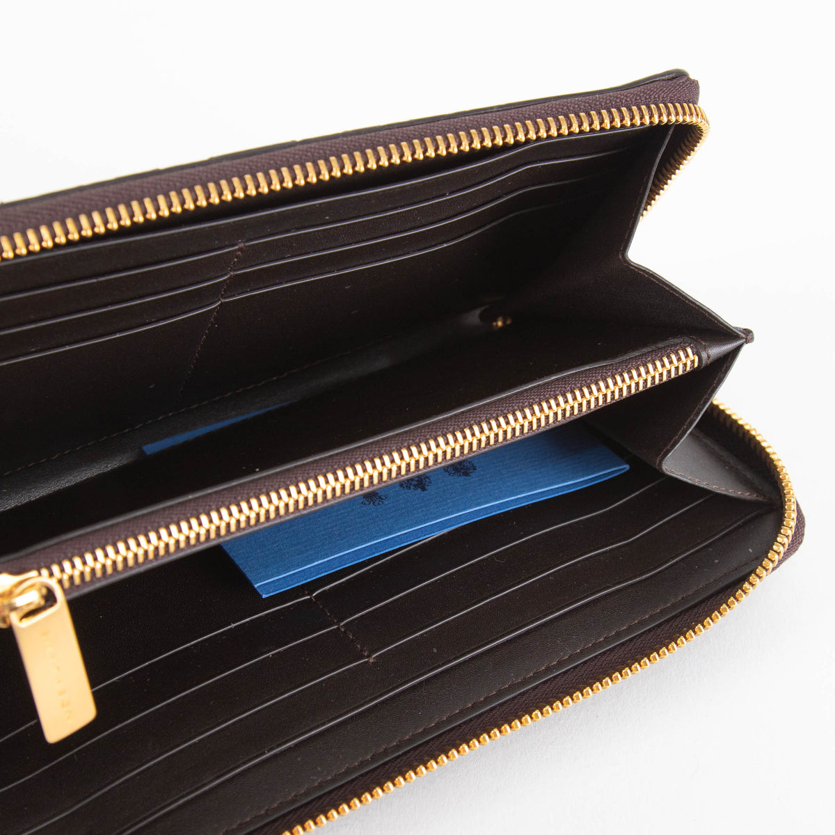 Smythson Brown Snake Skin Long Wallet